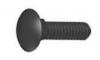 1/4-20 X 1/2 NYLON CARRIAGE BOLTS - BLACK