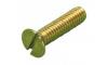 6-32 X 2 BRASS SLOTTED FLAT MACHINE SCREWS