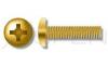 8-32 X 3/4 BRASS PHILLIPS PAN MACHINE SCREWS