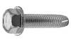 3/8-16 X 2 HEXAGON WASHER HEAD TYPE \"F\" THREAD CUTTING SCREWS - ZINC  - HEX SIZE 9/16\"