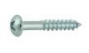 10 X 1 PHILLIPS ROUND WOOD SCREWS - ZINC