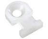 Cable Tie Mount, Low Profile, Screw, Nylon 6.6 (Polyamide 6.6), Natural