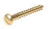 Brass Slotted Roundhead Wood Screws